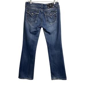 Y2K Miss Me jeans 28' Waist Mcbling Embellished Embroidered Jogger Bootcut